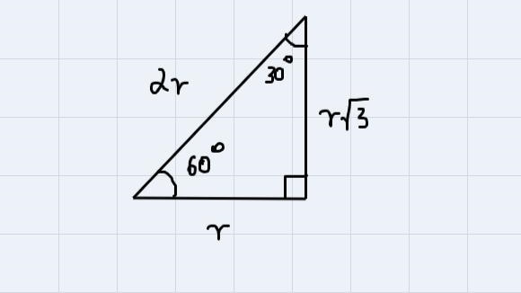 Use special right triangles to find the value of the variables no decimal answers-example-2