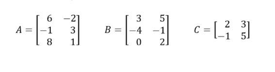 Which matrix operations are NOT possible? Select all that apply.-example-1