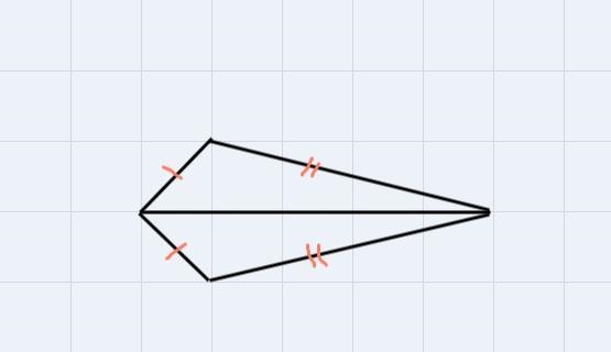 HelpWhich shows 2 triangles that are congruent by the SSS congruence theorum-example-1