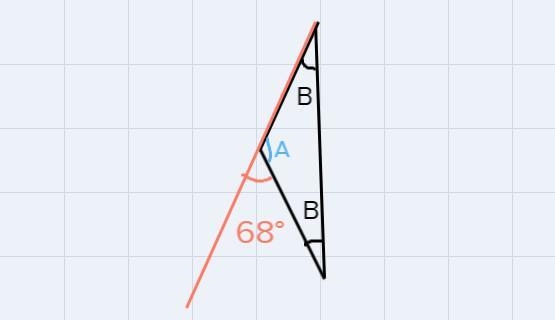 A pennant is in the shape of an isoseceles traingle. One leg of the traingle is fastened-example-1