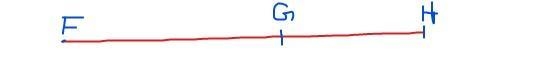 Point G is on line segment FH. Given FG = 10 and GH = 10 and GH = 5, determine the-example-1