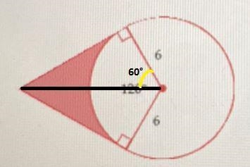 Find the area of the shaded portion. Show all work for full credit.6120-example-1