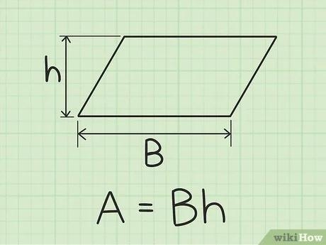 Find the area of a parallelogram with a base of 9 ft a height of 4 ft.-example-1