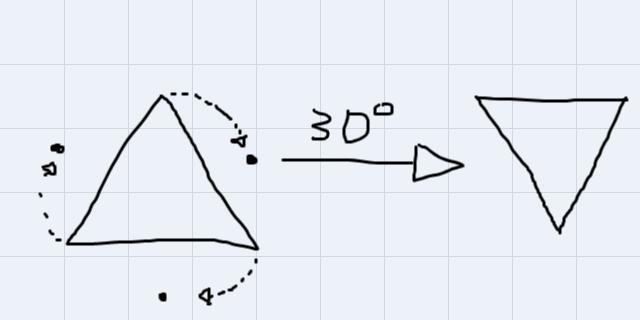 24 pointsWhich is the smallest rotation angle that will map an equilateral triangle-example-1