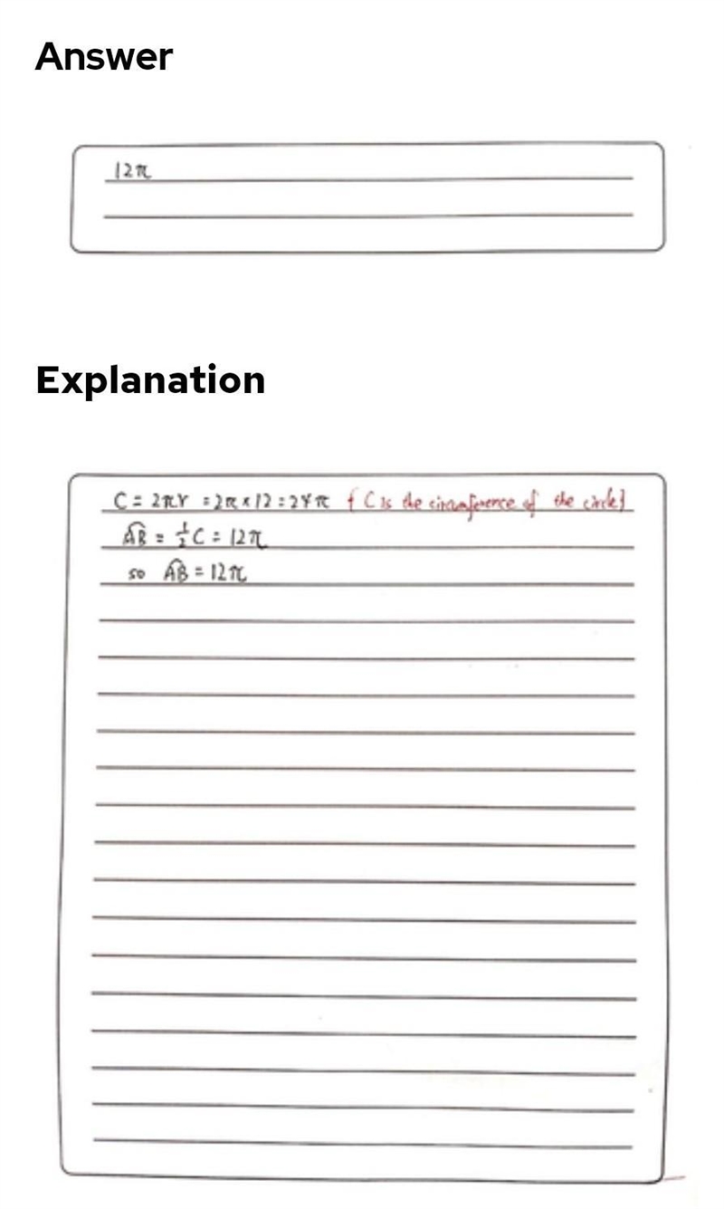 Find the length of the arc in terms of pi-example-1