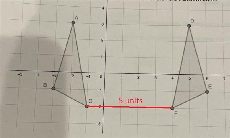 Hi! Could you help me with number 5? I believe the answer may be a reflection or something-example-1