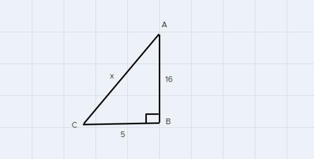 A ladder must be placed 5' from the base of the wall. How long must the latter be-example-1