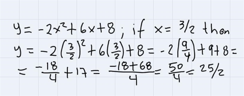 Y=-2x+6x+8 how do i find the vertex-example-3