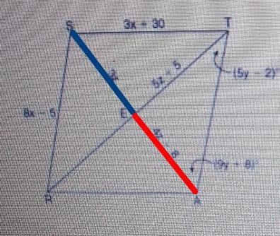 In the figure below, quadrilateral RATS is a rhombus with diagonals SA and TR interesting-example-1