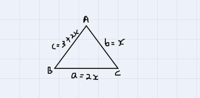 The perimeter of a triangle is 93 It. Side a of thetriangle is twice as long as side-example-1