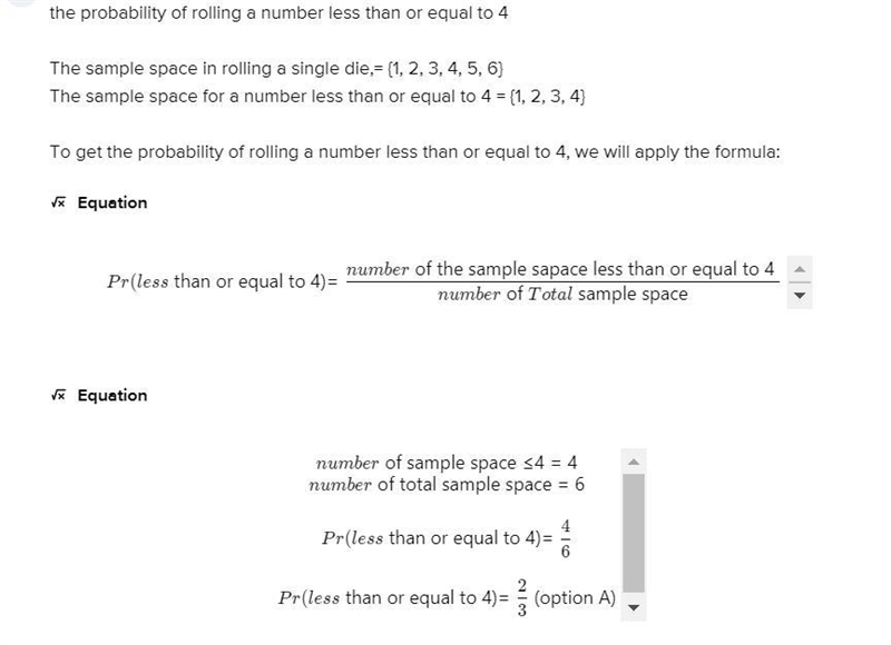 Find the probability.When using a single die, what is the probability of rolling a-example-1