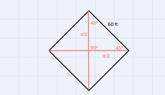 A high school softball diamond is a square. Thedistance from base to base is 60ft-example-1