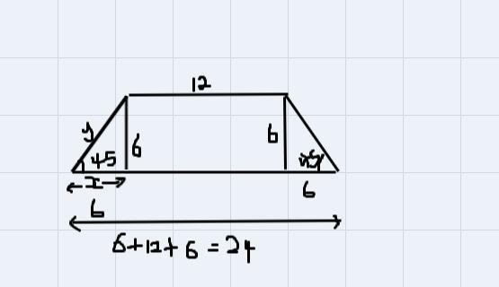 Find the area and perimeter of the following trapezoid. round to the nearest whole-example-1