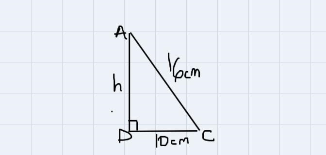 AC=AB=16cm.BC=20cm. How do i find the height of the triangle?-example-2