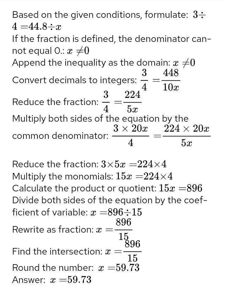 As an estimation we are told £3 is €4. Convert €44.80 to pounds. Give your answer-example-1