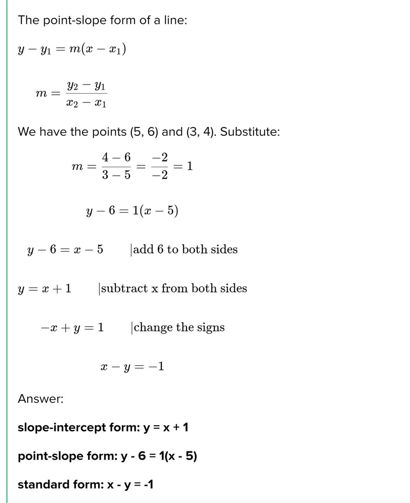 Write an equation of the line that passes through the pair of points. (−6, 5), (−6, −4)-example-1