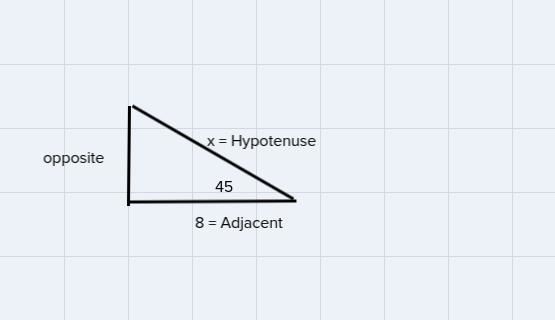 Referring to the figure, find the missing length x. Round the answer to the nearest-example-1