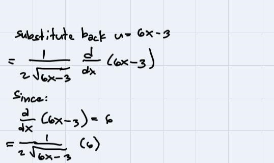 Derive the following functionsa) (2x+1)⁴b) f(x) = √(6x + 3)-example-3