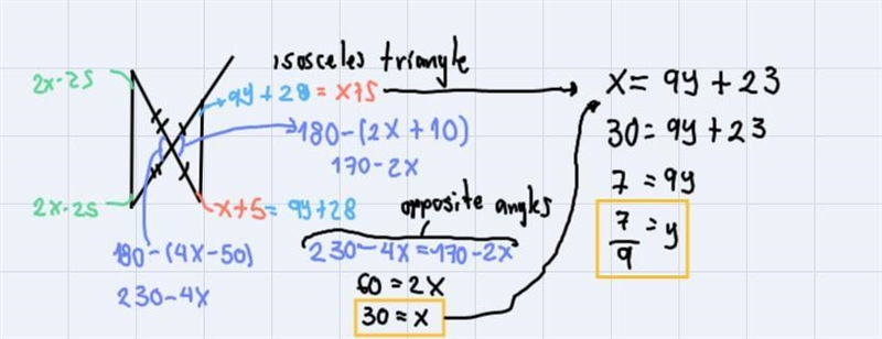 Geometry - "Find the Values of x and y"Please help dawg I'm lost-example-1