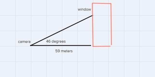 6. A photographer points a camera at a window in a nearby building forming an angle-example-1