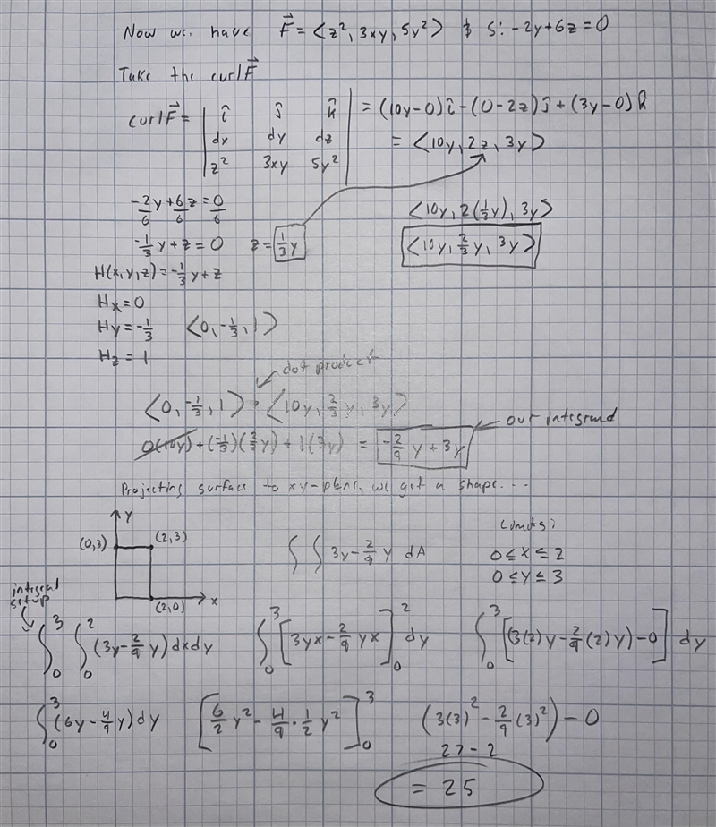 A particle moves along line segments from the origin to the points (2, 0, 0), (2, 3, 1), (0, 3, 1), and-example-2