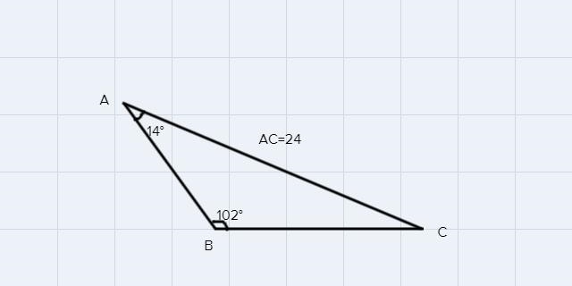 Which of the following relationships apply to A ABC with ZA = 140, ZB = 1020,AC = 24?-example-1