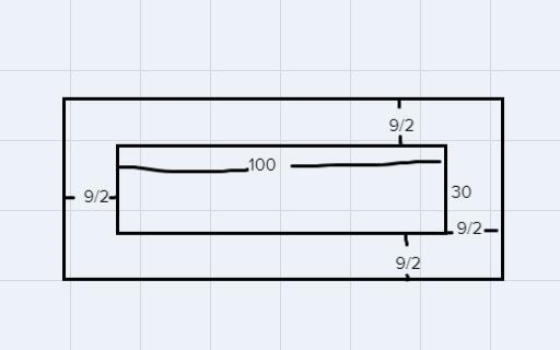 The figure shows a walkway around a swimming pool. The width of the walkway is 4 1/2 ft-example-1