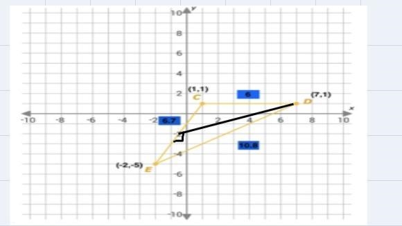 Let point B represent the intersection point of the height, DB, and the base CE. Determine-example-2