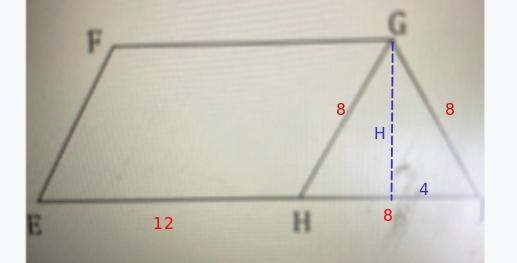 Find the area of this Parallelogram FGHE. Given: Triangle GJH is an equilateralEJ-example-1