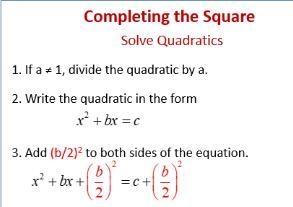 The beginning steps for determining the center and radius of a circle using the completing-example-1