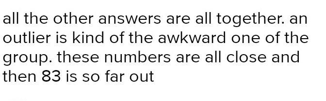 Find the outlier for the following numbers. 15,6,4,12,13,34,3,27,6,4,3,4,4,14,4-example-1