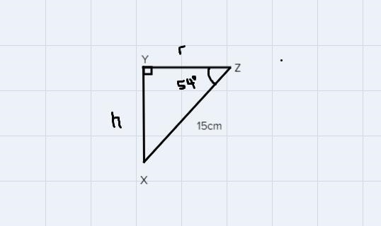 How do I solve for the volume of thsi cone-example-2