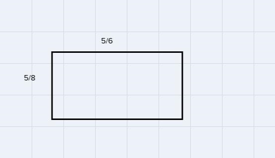 A rectangle is 5/6 of a foot long and 5/8 of a foot wide. What is the fractional area-example-1