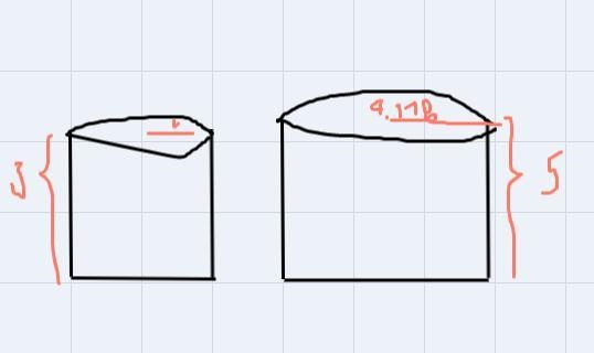 These cylinders are similar. Find the surfacearea of the smaller cylinder. Round to-example-2