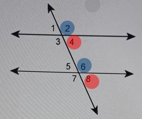 Which pair of angels are corresponding?A.)<1 and <3 B.) <1 and <4 C.)&lt-example-1