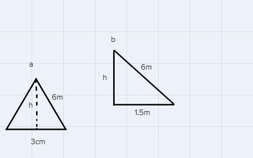 a square pyramid has a base height edge length of 3m and a slant height of 6m. find-example-1