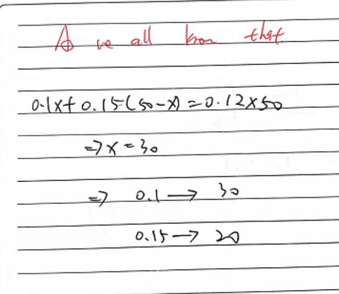 Bruce wants to make 50 ml of an alcohol solution with a 12% concentration. He has-example-1