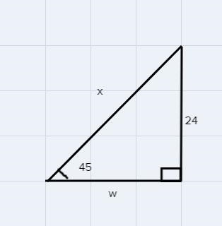 Could someone help me solve for W and X for the circled figure? Thanks!-example-1