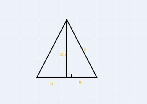 You want to wrap a gift shaped like the regular triangular prism shown. How many square-example-1