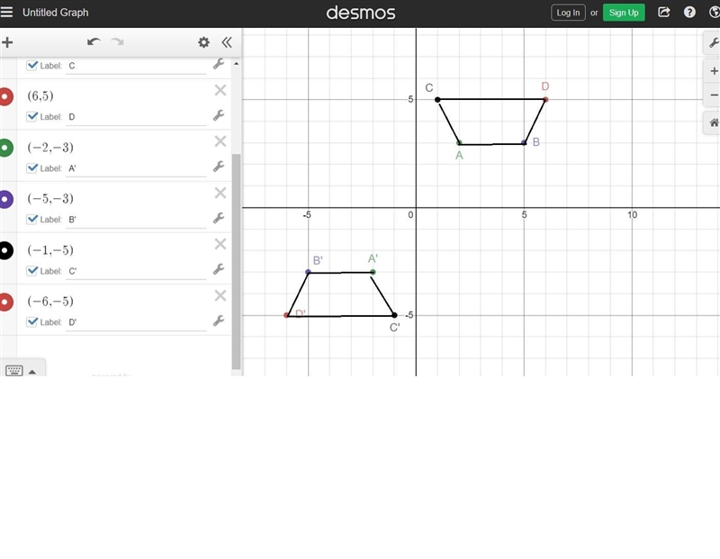 tice Rotate the Polygon 180* CCW. List the image coordinates. Write the general rule-example-1