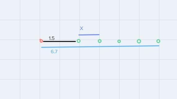 5 students and a teacher stand in aline. If the space between the teacherand the first-example-1