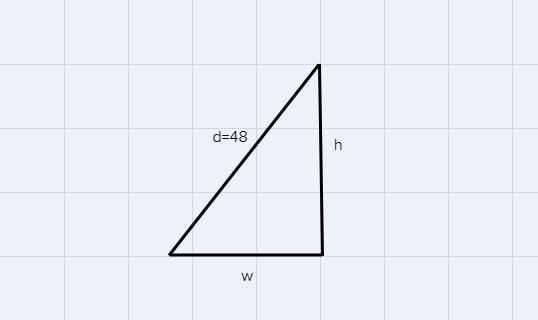 Find the width of a newer 48-in TV whose screen has an aspect ratio of 16:9what is-example-1