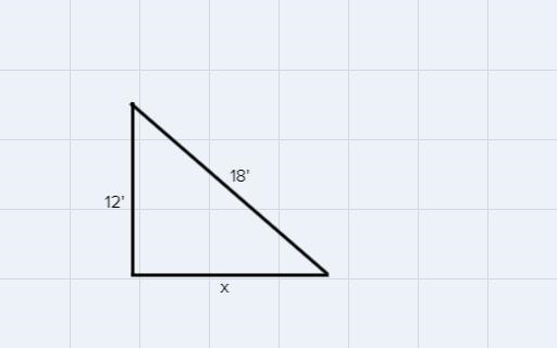 How far away from a wall you must place in 18' ladder in order to reach a roof that-example-1