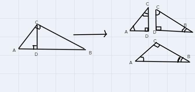 There are two claims made about the right triangles below. Use the sketches at the-example-1