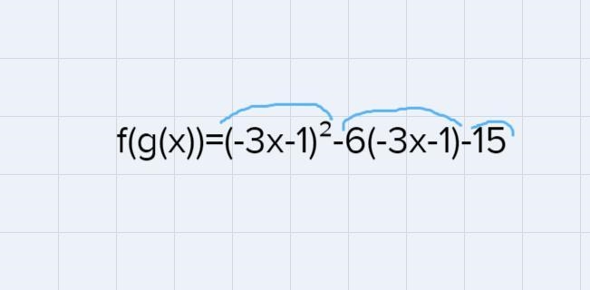 given definition of f (x) and g (x) below find the value of (f o g)f(x)=x squared-example-1