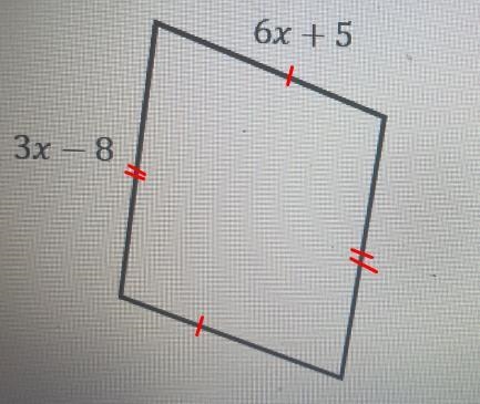 What is the value of x of the perimeter of the following figure is 30 miles?-example-1