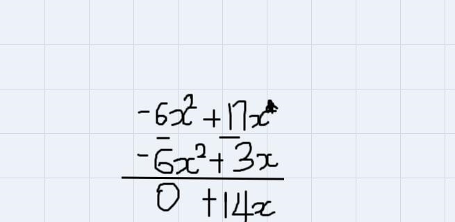 Use the long division method to find the result when 2x^3-7x^2+17x-7 is divided by-example-3