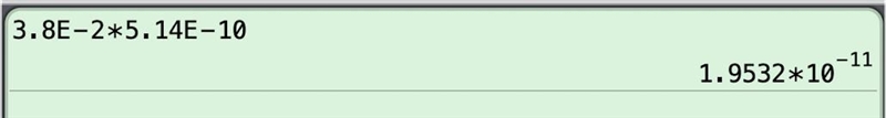 Simplify (3.8 x 10^-2)(5.14 x 10^-10). Write the final answer in scientific notation-example-1