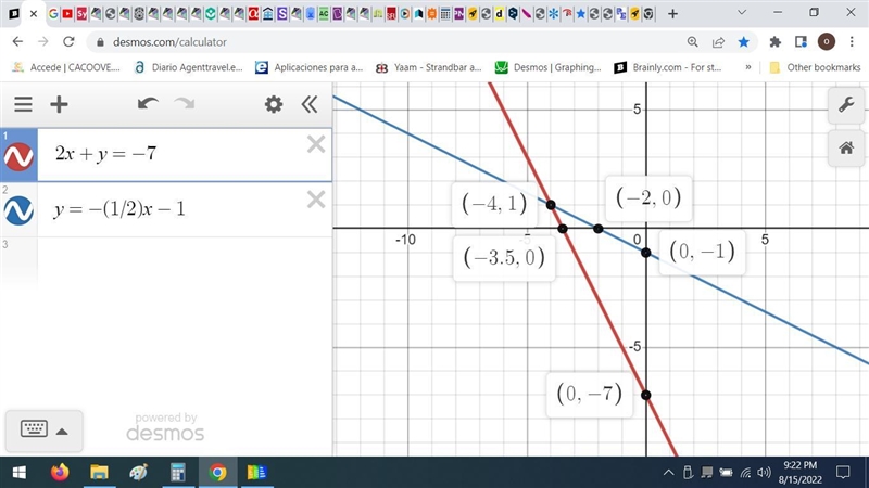 Graph the system below and write its solution.(SHOW POINTS WHEN GRAPHING)-example-1