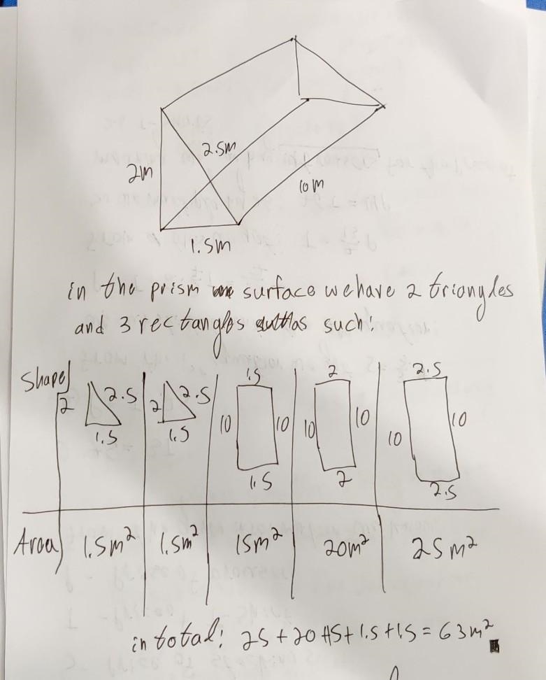 What is the surface area of the prism below?-example-1